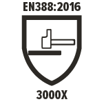 EN388:2016 - 3000X