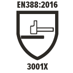 EN388:2016 - 3001X