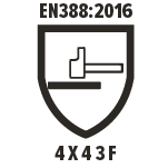 EN388:2016 - 4X43F