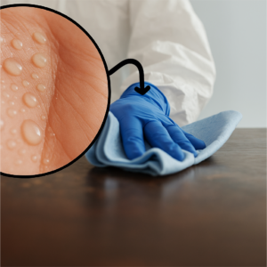 SW Sweaty Hands under normal glove.