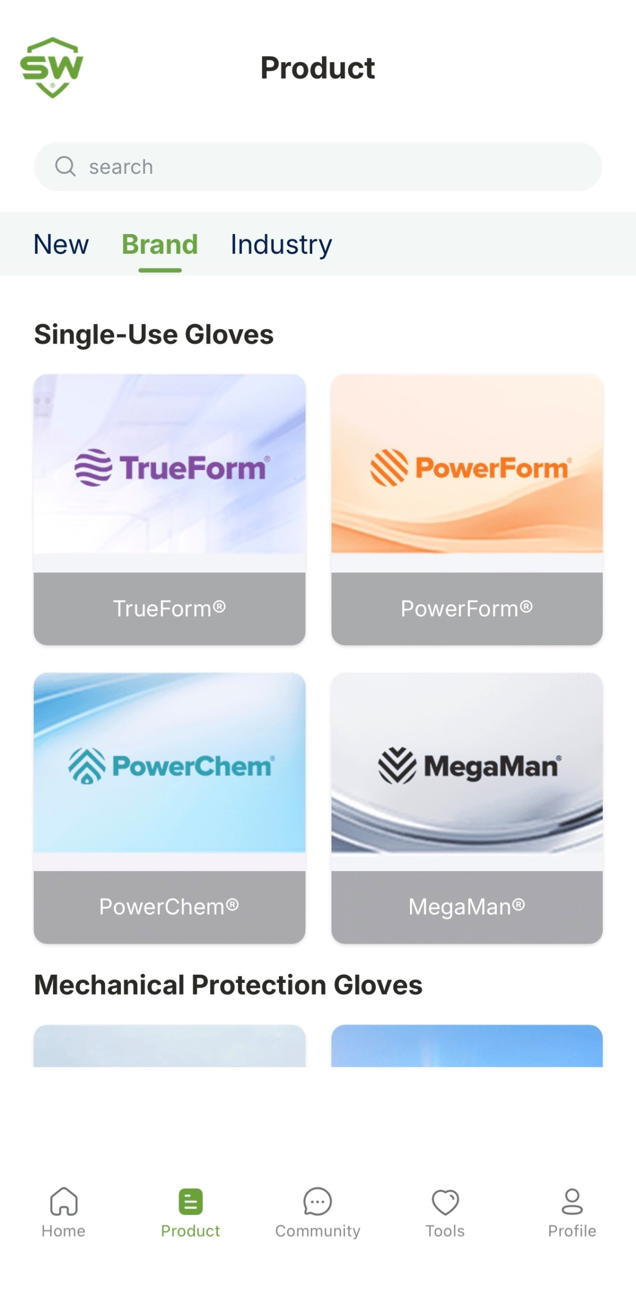 SWGO brand wall screen
